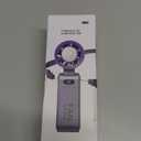 Handheld Portable Turbo Fan with Ice Cooler, Speed (1-199) 5500mAh Rechargeable Personal Fan,[20H Cooling Time] Mini Yet Powerful [20000 RPM] Small Pocket Fans for Travel/Outdoor/Home/Office, White