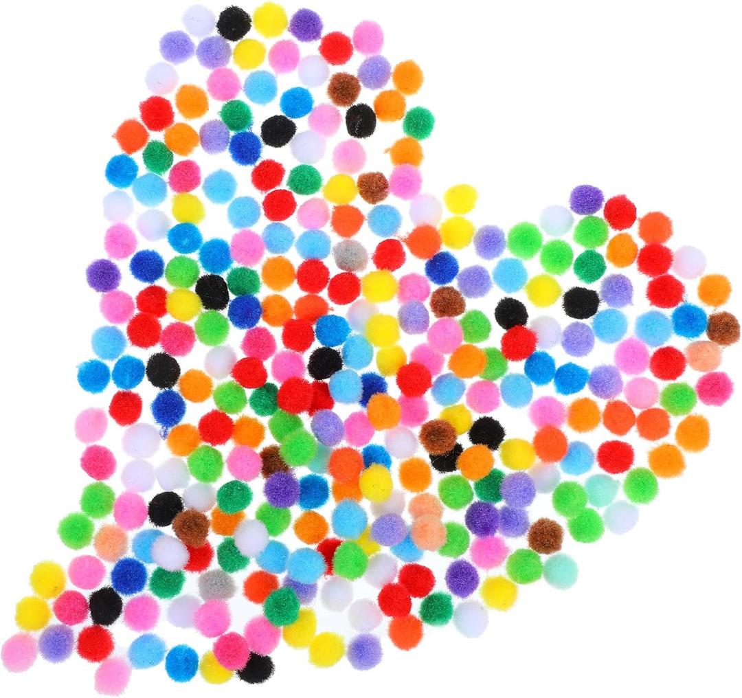 Ouligay 100pcs Mini Small Pom Poms for Crafts, 2cm 0.79 Inch Tiny Pompoms for Craft, Fuzzy Fluffy Pom Poms Balls Assorted for DIY Art Decorations Accessories