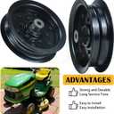 2 Pack 197379 Idler Pulley Replaces 532196106, 532197379, Craftsman 196106 for Husqvarna z254f Z254 YTH24V48 YTH24K48 YTH2348 YTH22V46 YTH20K46 YTH18542 RZ5426 RZ5424 MZ54 LGT2654 Mowers