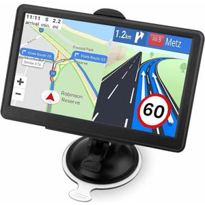 GPS Navigator for Car Truck RV, 7-inch High-Definition Touch Screen，2025 Maps (Free Lifetime Updates), Support Voice Turn Direction Guidance/Speed and Red Light Warning/Custom Truck Routing