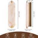ZEROUNO Alabaster Wall Sconces, 22.8 in Natural Marble Wall Sconces Wall Lighting, Dimmable Wall Light Fixtures for Bedroom Living Room Stairs Vanity Hallway Bedside,Brushed Gold, 1 Pack