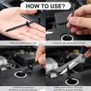 50Pack Heavy Duty Nylon Zip Ties with Mounting Buckles, Self-Locking Cable Fasteners for Car & Home