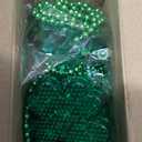 YAXINRUI 4pcs Light Up Shamrocks Beads Necklaces, St. Patrick's Day Accessories - Led Metallic Green Bead Clovers for Irish Party Favor Supplies