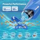 Pool Vacuum for Above Ground Pool: Cordless Handheld Pool Vacuum w/Telescopic Pole, Rechargeable Swimming Pool Cleaner for Inground Pools and Hot Tubs, Powerful Suction up to 18 Gallons/Min.