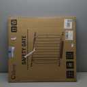 Baby Gate No Drilling, 29"-40" Auto Close Dog Gate Indoor for Doorways & Stairs, Pressure Mounted Adjustable Pet Gate, Easy Walk Through Child Gate for Children & Pets Stroller Friendly, White (29-40"Wide, 28"Tall)