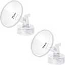 2pcs 27mm Flange Compatible with Spectra S1 S2 9 Plus Synergy Gold Ameda MYA Motif Luna Breast Pump, Replacement to Spectra Pump Parts, Breast Pump Shields 27mm Replace S1 S2 Parts