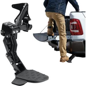 82215289AG Rear Bed Step Retractable Bed Step for 2019 2020 2021-2024 Dodge Ram 1500 DT with Dual Exhaust(New Body Style)Driver Left Side Truck Bed Step 82215289AH, 82215289AB, 82215289AC