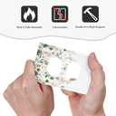 Green Pink Floral Flower Rustic Eucalyptus Leaves Wildflower Outlet Covers 1 Gang Duplex Light Switch Cover Decorative Switch Plates Electrical Receptacle Faceplate Wall Plate for Bedroom Living Room