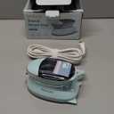 Travel Iron Mini with Steam for Clothes with Dual Voltage, Portable Mini Ironing Machine with Non-Stick Soleplate, Small Iron for Sewing, Quilting and Handcraft (Celadon)