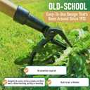 Grampa's Weeder - The Original Stand Up Weed Puller Tool with Long Handle - Made with Real Bamboo & 4-Claw Steel Head Design - Easily Remove Weeds Without Bending, Pulling, or Kneeling.