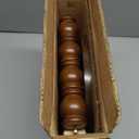 COVLON Pedestal Side Table, Drink Table, Small Round Martini Table for Living Room, Dorm, Home Office and Bedroom, Brown, 10.25"L x 10.25"W x 23.75"H