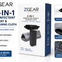 ZGear 2-in-1 Disinfectant Spray And Cleaning Cloth