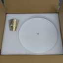 Real Marble Cake Stand by Balin Designs - White Marble 12" Round Cake Stand with Gold Stand - Smoothly Versatile Cake, Cupcake Stand - Ideal for Birthday Parties, Showers, Weddings Parties & Events
