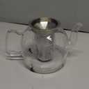 HIWARE 1000ml Glass Teapot with Removable Infuser, Stovetop Safe Tea Kettle, Blooming and Loose Leaf Tea Maker Set