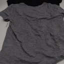 Amazon Essentials Women's Active Quick Dry Tech Stretch Short-Sleeve Crewneck T-Shirt , Multipacks (XX-Large, Black/Dark Grey Space Dye)