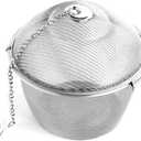 Extra Large Stainless Steel Twist Lock Mesh Tea Ball Tea Strainer Filter Spice Infuser 11cm/4.3 inch