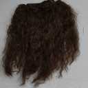 Honcloud 18 Inches Men's Long Curly Brown Synthetic Pre - styled Realistic Fake Beard for Wizard Costume and Halloween Party (Brown)