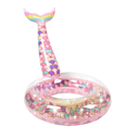 Ginkago Pool Floats Inflatable Swimming Rings Mermaid Tail Tubes Glitters Water Party Summer Beach for Kids and Adults 90 (34")