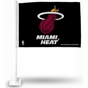 Rico Industries NBA Double Sided Car Flag - 16" x 19" (Black)