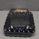 10 Pack Dessert Table Display Set - 4 x Three-Tier Square Cupcake Stands and 6 x Serving Trays, Elegant Tableware for Cakes, Cupcakes, Pastries, and Snacks, Perfect for Parties (Black)