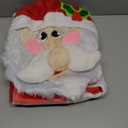 JOYIN 5 Pieces Christmas Theme Bathroom Decoration Set w/Toilet Seat Cover, Rugs, Tank Cover, Toilet Paper Box Cover and Santa Towel for Xmas Indoor Dcor, Party Favors (Santa)