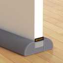 MAGZO Door Draft Stopper, 32 Inch Adjustable Under Door Gap Filler, Fits 26'' - 32'' Bottom Widths, Seals Gaps up to 1.7", Soundproof Sweep Blocks Air, Noise, Light, Dust- Grey