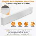 2 FT Baseboard Heater Cover with Left and Right Endcaps