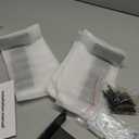 6 Pack Floating Shelf Brackets, 6 Inch Heavy Duty Industrial Shelf Bracket, Black Metal L Brackets for Shelves Support DIY(1/5 Inch Thicked)