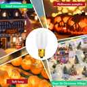 Retisee Christmas Village Light Bulbs, 0.7W 120V E12 Base T20 LED Replacement Night Bulbs Accessory for Villages Houses Dept 56, Christmas Tree and House(50 Pcs)