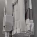 LazBlinds No Drill Cordless Roman Shades, 23'' W x 64'' H, White-Grey