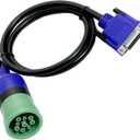 9-Pin Deutsch Adapter (1-Meter) for USB-Link 2 & 3, J1708 J1939 CAN1 CAN2 CAN3 Heavy Duty Vehicles,Black 493128