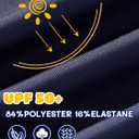 Angel season Rash Guard for Boys UPF 50+ Swim Shirt Long Sleeve Bathing Suit Summer UV Protection Sun Shirts Rashgurad (4T, Yellow+navy Blue)