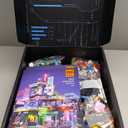 FUNWHOLE Cyberpunk Mansion Lighting Building-Bricks Set - 2524 Pcs Future City Modular Buildings Set Display Idea for Adults and Sci-fi Lovers