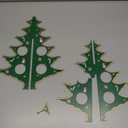 Kurt Adler Advent Calendar Christmas Tree with 24 Miniature Wooden Ornaments, Multi Color 11.75in.