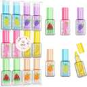Eki Shoal 12 Pieces Polish Cute Highlighters - 6 Colors in Mini Highlighters for Kid, Student, Party, Glitter Highlighter Great for Writing, Drawing, and Coloring