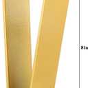 Osring 8 Inch Trapezoid Furniture Legs 4pcs, Solid Steel Furniture Hairpin Leg for Side Table, TV Stand and Cabinet, Gold