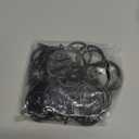 Hotop 26 Pcs Metal Drapery Curtain Rings 0.98/1.26/1.65 inch Interior Diameter and 30 Pcs Hanging Curtain Drapery Pin Hooks for Window Door Shower(32 mm,Black)