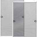 Paramondo 2 Sets DIY Window Screen Frame Kit, Easy Cut-to-Size Design Window Screen, Includes Screen Mesh, Frame Parts & Tools for Window Screen Replacement, White, 46" Lx 46"W