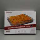 Geesta Air Fryer Basket for Oven with 50 Recipes, 16.5 x 12.5 Extra Large Air Fryer Tray and Pan, Air Fryer Rack, Stainless Steel Crisper Basket &Tray, Air Fryer Oven Accessories for Baking, Crispy Foods