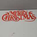 Metal Merry Christmas Wall Decor Christmas Sign Letter Decorative Hanging Plaque Suitable For Indoor Outdoor Room Yard Holiday Decoration
