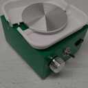 NantFun Mini Pottery Wheel Machine, 6.5cm 10cm Double Turntables Detachable Basin Forming Machine Adjustable Speed Electric Ceramic Wheel with Clay Tools for Kids Adults Beginners (Green)