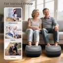 COMFIER Shiatsu Foot Massager with Heat, Electric Feet Massager Machine for Plantar Fasciitis Neuropathy,Gifts for Women,Men,Remote Control,Pause Function,Foot Warmer (Gray)