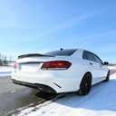Rear Spoiler Wing Fit for Mercedes W212 E Class Sedan 2010-2016 Accessories E250/ E350/ E400/ E550/ E63, Gloss Black Duckbill PSM Style Decklid Lip Exterior Part