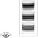 8" x 26" Return Air Grille - Sidewall and Ceiling - HVAC Vent Duct Cover Diffuser - [White] [Outer Dimensions: 9.75w X 27.75" h]