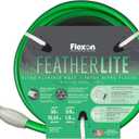 Flexon Featherlite 5/8" x 50-Foot Ultra Flexible Drinking Water Safe Garden Hose  Heavy Duty, Kink-Resistant, Lightweight, Durable, Ideal for Lawn, Garden, and Outdoor Use