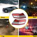 Rear Tail Light Brake Lamp Driver Left Side and Passenger Right Side Compatible with 2010-2011 Toyota Camry 8155006340 8156006340