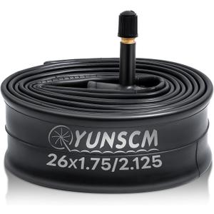 1-PC 26" Bike Tube 26x1.75/2.125 47/57-559 26" Bicycle Tube 26" Inner Tube Compatible with 26x1.75/1.95/2.0/2.10/2.125 Road, Mountain Cruisers, MTB, Gravel, City Bike Tire Tubes 32mm Schrader Valve