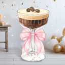 4ft Espresso Martini Birthday Decorations Pink A Tini Bit Older Party Backdrop Birthday Party Cardboard Cutouts Decor for Women Bar Wedding Bachelorette Bridal Shower Supplies