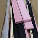 Queen Size Bed Frame with Velvet Upholstered Headboard, Platform Bed Frame No Box Spring Needed, Modern Bedframe with Strong Wooden Slats, Pink