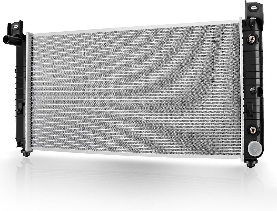 DWVO 34 Inch Core Radiator Compatible with Chevy Silverado Suburban Tahoe, Fit for Cadillac Avalanche Escalade GMC Yukon Sierra Hummer H2 4.3L 4.8L 5.3L 6.0L 6.2L CU2423
